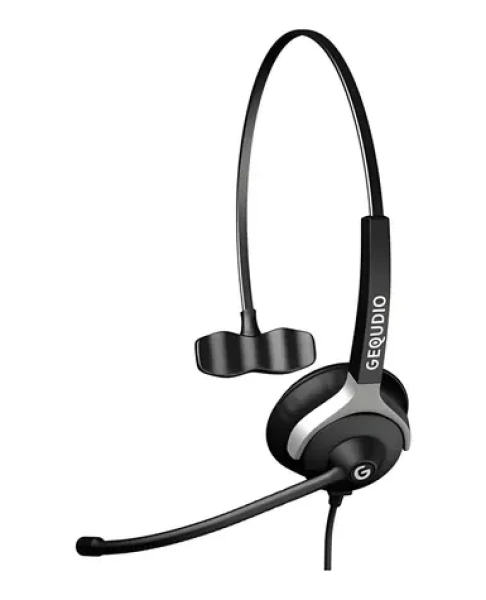 Gequdio Headset 1-Ohr čierna / Headset / mono / 3.5mm jack / potlačenie hluku (WA9006)