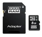 Goodram microSDHC 8 GB + adaptér / Class 4 (M40A-0080R11)