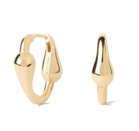 PDPAOLA Štýlové pozlátené náušnice Cycle Hoops Essentials AR01-C83-U