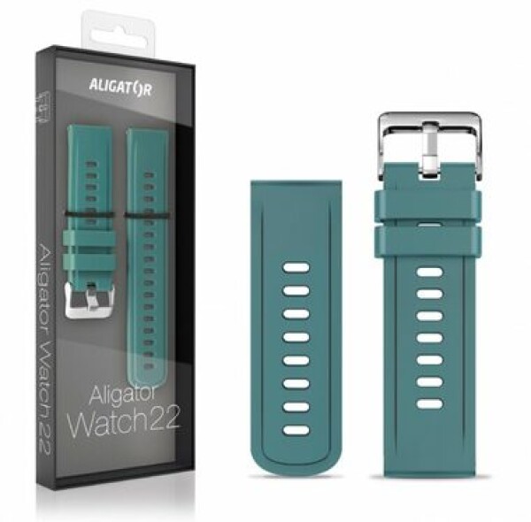 Aligator Silikónový remienok 22mm zelený (22AW0005)