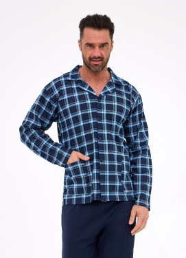 Cornette pyžamo 114/81 dlhé/r S-2XL pánske bez zipsu tmavě modrá L