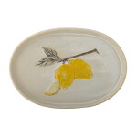 Bloomingville Keramický servírovací tanier Hadden Yellow 36 cm
