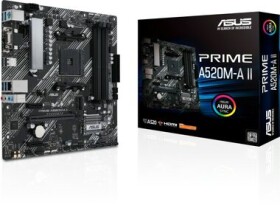 ASUS PRIME A520M-A II / AMD A520 / DDR4 / SATA III RAID / USB / GLAN / M.2 / sc.AM4 / mATX (90MB17H0-M0EAY0)