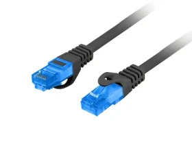 Lanberg CAT6a čierna / Patch kábel / S/FTP / LSZH / 2m / 500 MHz (PCF6A-10CC-0200-BK)