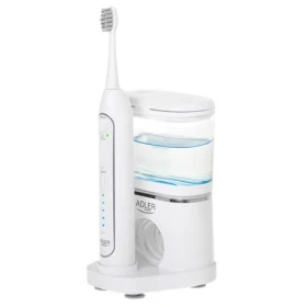 Adler AD 2180 2v1 biela / Sonická zubná kefka s irigátorom / 1 200-1 700 pulzov/min / 40-100 PSI / 500 ml / USB-C (AD 2180w)