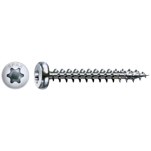 SPAX SPAX Ruko-T 201010400505 skrutka do dreva 4 mm 50 mm Torx, vnútorná korunka šesťhranná ocel glavanizované zinkom 500 ks; 0201010400505
