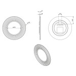 SAPHO - PRIDE STRIP guľaté zrkadlo s LED osvetlením v ráme, priemer 75cm, strieborná PD752