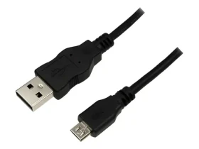 LogiLink CU0034 čierna / Kábel / USB-A - Micro-USB B / USB 2.0 / 1,8 m / M/M (CU0034)