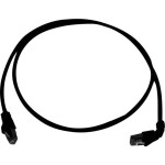 Telegärtner 100008020 RJ45 sieťové káble, prepojovacie káble CAT 6A S/FTP 0.50 m čierna samozhášavý, bez halogénov 1 ks; 100008020