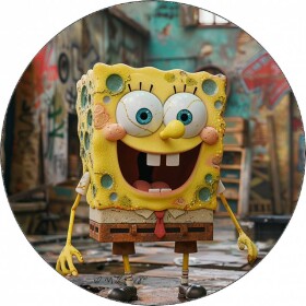 Jedlý papier SpongeBob 19,5 cm - Pictu Hap