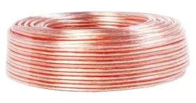 LogiLink Reproduktorový kábel priehľadný / Reproduktorový kábel / 25 m / 2x 1,5 mm2 (CA1080)