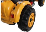 Mamido Elektrický traktor - s radlicou žltý