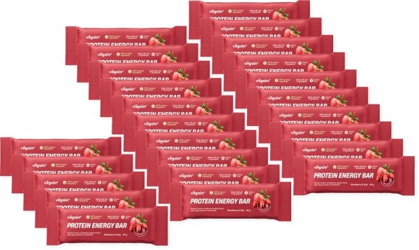 Vilgain Protein Energy Bar – 25× Jahoda a goji 40 g