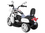 Mamido Detská elektrická motorka Chopper biela