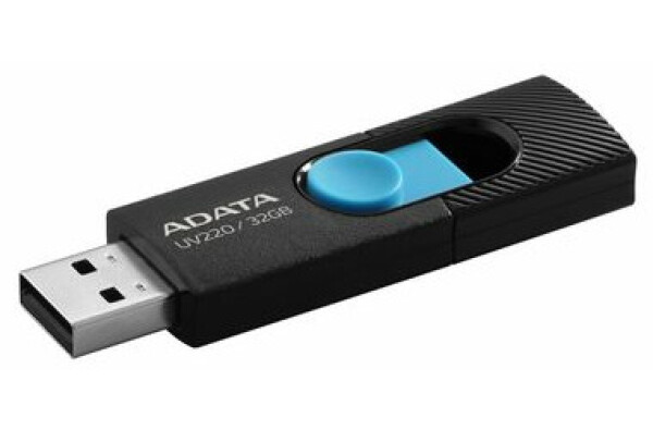 ADATA UV220 32GB čierno-modrá / Flash Disk / USB 2.0 (AUV220-32G-RBKBL)