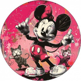 Jedlý papier Minnie a dve mačky 19,5 cm - Pictu Hap - Pictu Hap