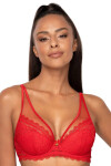 Dámska push-up podprsenka M-0198/11 Estelle Red - MAT 75D červená