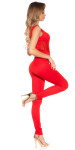 Sexy Koucla jumpsuit with Sexy net-applications red