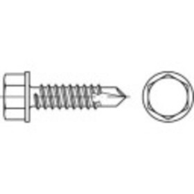 TOOLCRAFT TO-5441388 závrtná skrutka 4.2 mm 13 mm vonkajší šesťhran ocel glavanizované zinkom 100 ks; TO-5441388