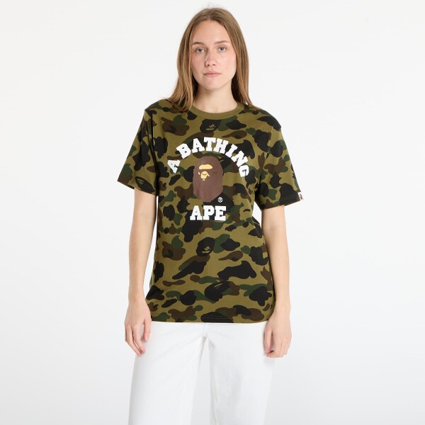 Tričko A BATHING APE 1St Camo College Tee UNISEX Green XXL