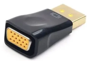 C-TECH Kábel Displayport na VGA MF / čierna (A-DPM-VGAF-01)