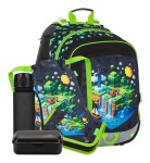 Školský set Bagmaster ALFA 26 B Set L Pixel World