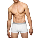 Pánske boxerky 012 black - Atlantic Bílá S