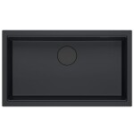 Quadron - Granitový drez Logan 110 Black Zlaty HQD7644U7_PVDG1_U