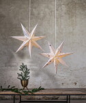 STAR TRADING Závesná hviezda Care Green Leaf Recycled 60 cm