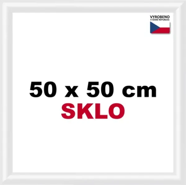 BFHM Plastový rám na puzzle 50x50 cm biela
