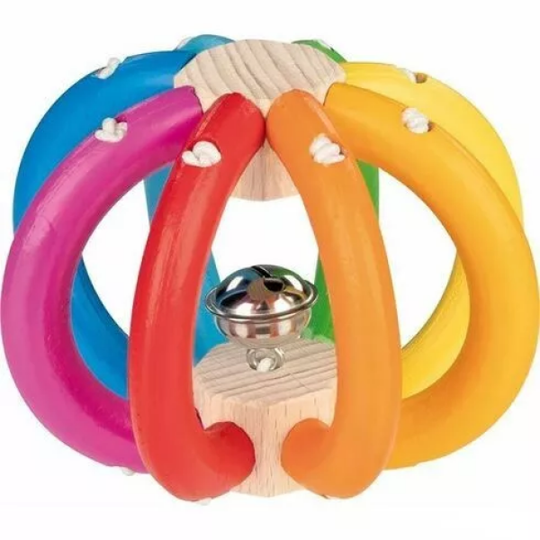 Heimess Heimess Elastická loptička - dúha so zvončekom