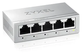 ZyXEL GS-105B v5 / Switch / 5× 10/100/1000 Mbps / Unmanaged / QoS / bez ventilátora (GS-105BV5-EU0101F)