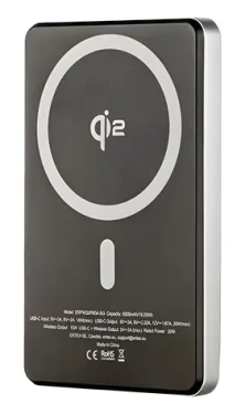 ER Power Qi2 Dual 5000mAh čierna / Powerbanka / MagSafe / Qi2 / USB-C / 15W (ERPWQ2PB5K-SG)