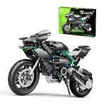 Mamido Mamido Technická stavebnica motorka Ninety 1:8 806 dielov zelená MT1613