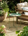 Garden Trading Skladací zahradný stolík Thistle Green Ø 46 cm