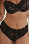 NOHAVIČKY DESIRE HIGH BLACK BLACK-BEIGE XL