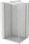 MEXEN/S - Velár sprchovací kút, posuvné dvere 120 x 70, transparent, nikel kefovaná 871-120-070-01-97