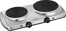ECG EV 2512 Stainless sivá / dvojplatničkový elektrický varič / 2500 W / 185 mm 1500 W + 155 mm 1000 W (100000886591)