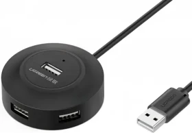 Ugreen CR106 USB Hub 4in1 4xUSB 1m čierna (20277)
