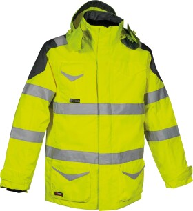 Reflexná zimná pracovná parka Cofra PROTECTION Farba: Reflexná žltá, Veľkosť: 46 (CAPROTECTION_00_46)