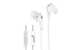 GENIUS slúchadlá HS-M320 biela / s mikrofónom / 4pin 3.5mm jack (31710005413)