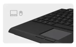 Keysonic KSK-5210ELU čierna / Mini klávesnica / Touchpad / USB / LED podsvietenie / DE (60948)