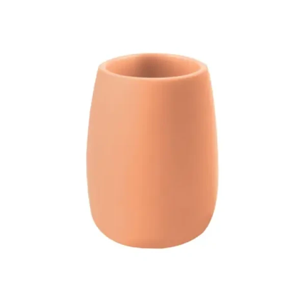 Spirella Sven broskyňová / Téglik na kefky / Polyresin