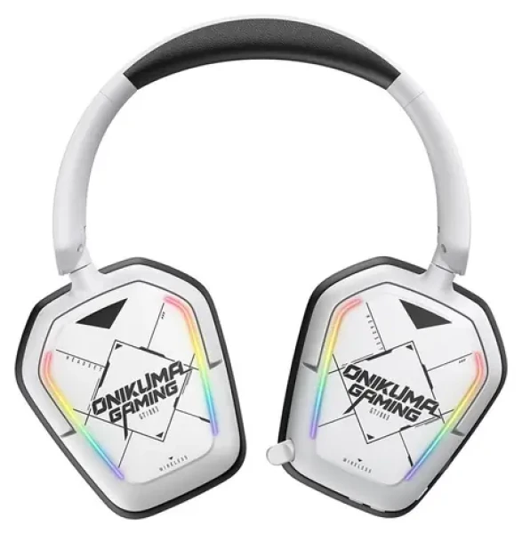 ONIKUMA BT883 biela / Herné slúchadlá / 2,4G / Bluetooth 5.4 / USB-C / RGB (GT883)