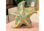 Mamido Plyšová hviezdica vankúš 45 cm zelená