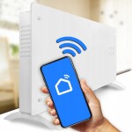 MalTec Sklenený konvekčný ohrievač Eco Wifi termostat 2000W