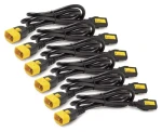 APC Power Cord Kit C13/C14 modrá / Napájecí kabel / uzamykatelný / 1,8 m / 10 A / 6 ks (AP8706S-WWX591)
