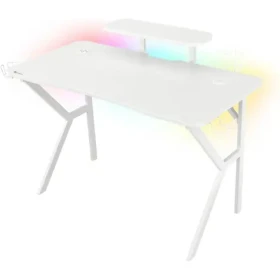 Genesis Holm 320 RGB / Herný stôl / biely / D: 120cm / Š: 60cm / V: 75cm (NDS-1802)
