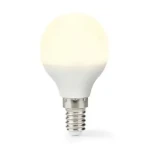 Nedis LED žiarovka E14 / G45 / 4.9 W / 470 lm / 2700 K / Teplá biela / Matné / 1 ks (LBE14G452)