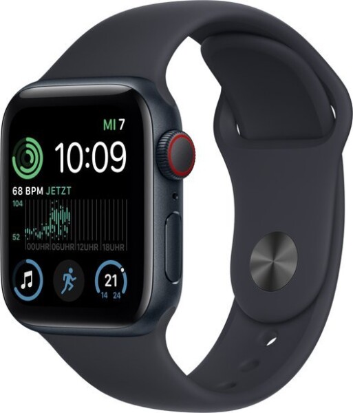 Apple Watch SE 2022 GPS + Cellular 40mm Midnight Alu Sport Čierny (MNPL3WB/A)